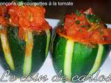 Tronçons de courgettes à la tomate