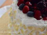 Angel cake aux fruits rouges