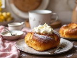 Brioche à la crème fraiche moelleuse et savoureuse : recette facile et rapide