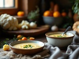Soupe chou-fleur patate douce crémeuse et savoureuse : recette facile et réconfortante