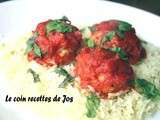 Boulettes de dindon marinara au fromage cottage