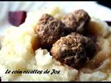 Boulettes de veau sauce à l'ail