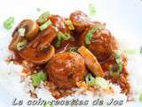 Boulettes de veau, sauce tomate