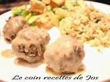 Boulettes de viande à la crème de champignons