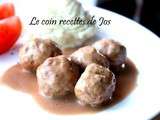 Boulettes de viande sauce suédoise