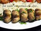 Brochettes de champignons