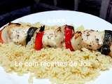 Brochettes de poulet méditerranéen