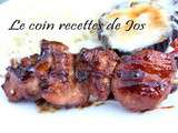 Brochettes de poulet piquantes