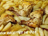 Cuisses de poulet rôties au citron et origan