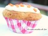 Cupcakes aux carottes et ananas