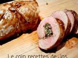 Filet de porc farci aux champignons et aux pacanes