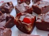 Fudge aux cerises et noix de grenoble