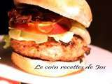 Hamburgers au porc et aux pommes