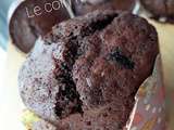 Muffins au chocolat et aux bleuets