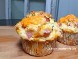 Muffins au jambon et cheddar