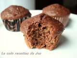 Muffins aux courgettes, carottes et chocolat