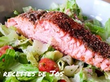 Salade de saumon et avocat