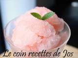 Sorbet aux pamplemousses roses