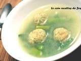 Soupe aux boulettes de poisson et crevettes