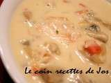 Soupe crémeuse au poulet