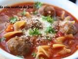 Soupe de boulettes de dindon à la toscane