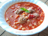 Soupe italienne aux boulettes