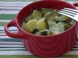 Courgettes lait de coco et curry