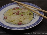 Pé-tsaï (chou chinois) et riz