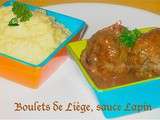 Boulets de liège, sauce lapin