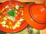 Tajine de patisson et autres légumes