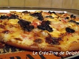 Pizza du dimanche soir au chèvre, miel et pruneau