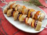 Brochettes de magret de canard aux nectarines