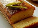 Gâteau de polenta au citron & sirop de verveine