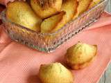 Madeleines demi-complètes au pralin {sans beurre}