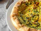 Quiche rustique aux blettes, curcuma et tofu soyeux