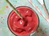 Smoothie glacé poire – framboise