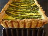 Tarte aux asperges vertes, ricotta et curry