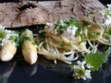 Pasta à la Burrata et Asperges en Parfums d’Alliaire Officinale