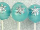 Cake pops flocons