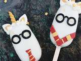 Cakesicle pop Licorne Harry Potter