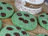 Cookies menthe et pépites de chocolat