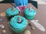 Cupcakes requins d’Elodie