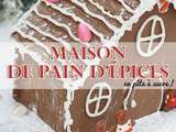 Maison de pain d’épices en pâte à sucre