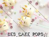 Marshmallow pops licorne