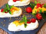 Pavlovas pêches/framboises de Fary