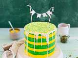 Striped Cake pistache citron