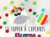 Topper licorne pour cupcakes magiques