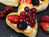 Vol au vent aux fruits rouges