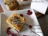 Blondies Chocolat Blanc & Cranberries