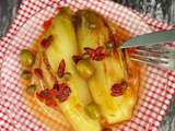 Endives braisées aux Câpres, Olives et Baies de Goji *Cookéo